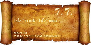 Tárnok Tímea névjegykártya